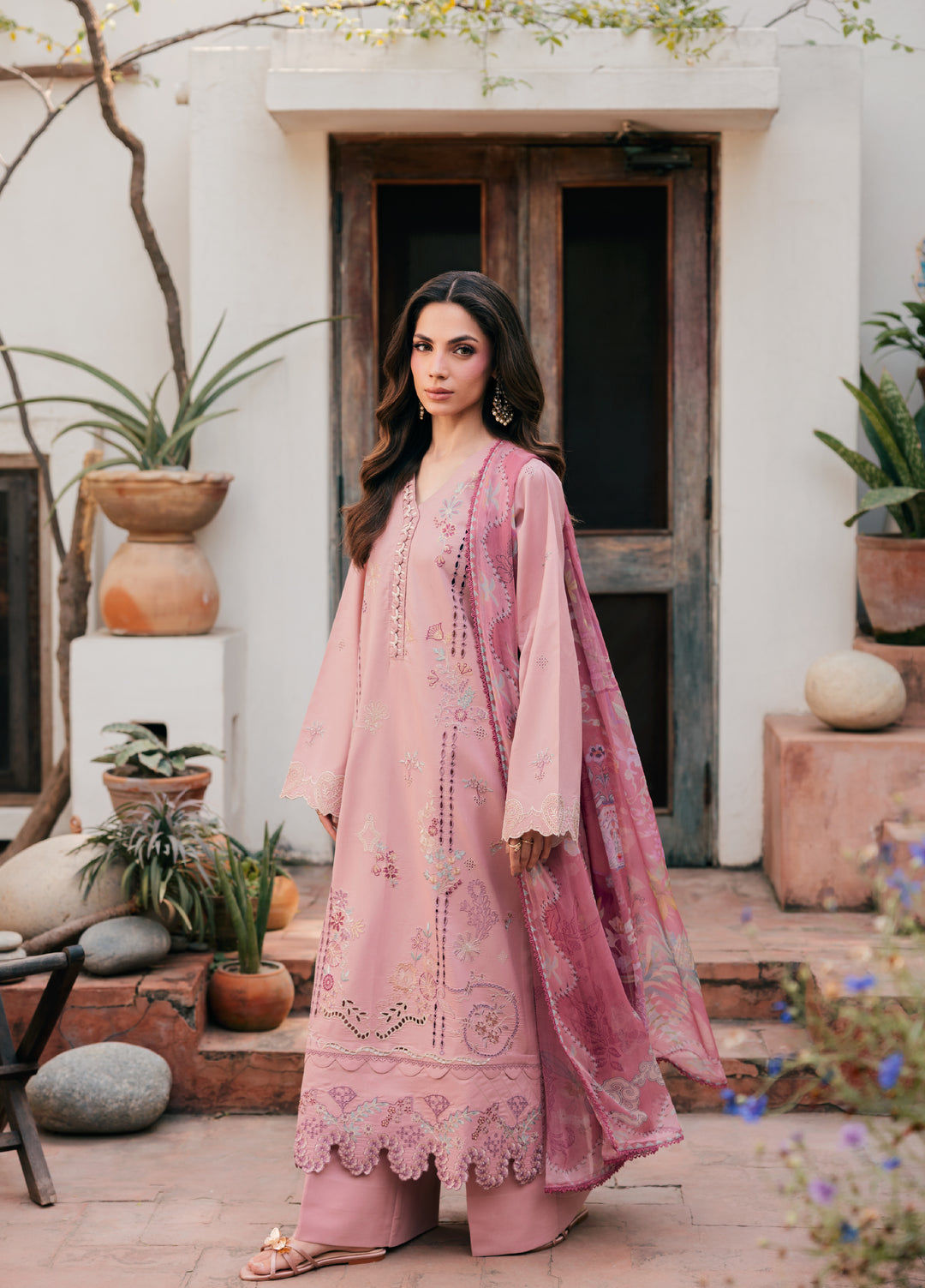 Zync by Florent Unstitched Embroidered Lawn 3 Piece Suit FL26ULZ FZ-6A - Lawn Collection
