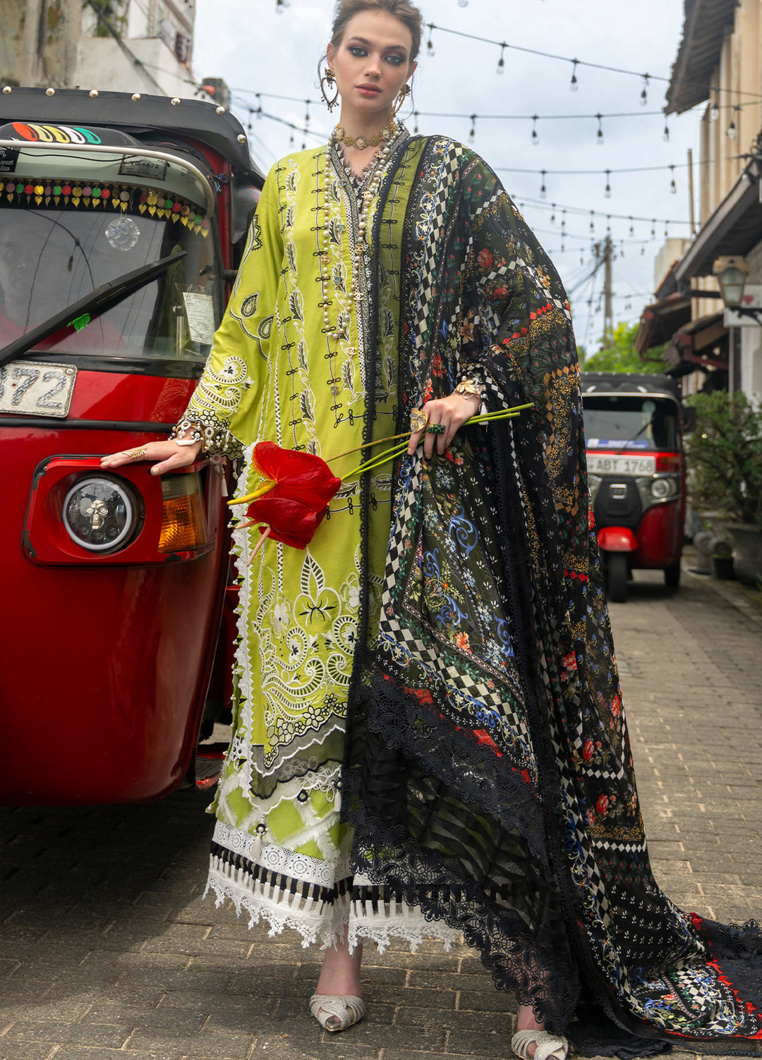 Neroli By Annus Abrar Unstitched Embroidered Lawn 3 Piece Suit ABR26UNL 11 Rutaba - Festive Collection