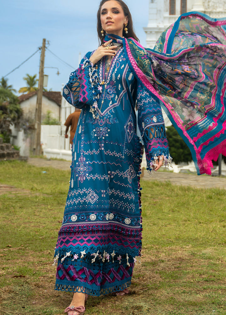 Neroli By Annus Abrar Unstitched Embroidered Lawn 3 Piece Suit ABR26UNL 07 Seraya - Festive Collection