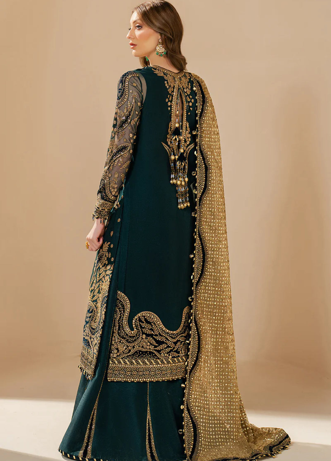 Jazmin Unstitched Chiffon Embroidered Suits 3 Piece JZ25CF JZ-WF25-06 - Festive Collection