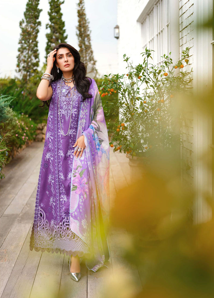 AMoi by Mushq Unstitched Embroidered Luxury Lawn 3 Piece Suit MU26AHL D-10 Lovers Lane - Summer Collection