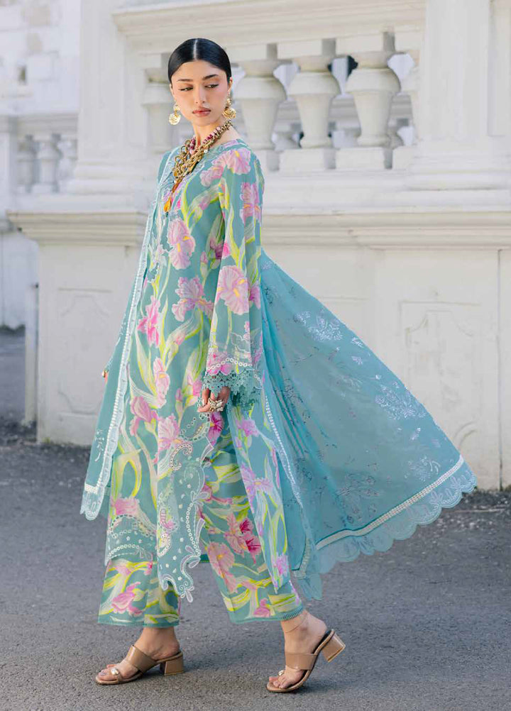 Maya by Nureh Unstitched Embroidered Luxury Lawn 3 Piece Suit NU26ULM NS-167 - Summer Collection