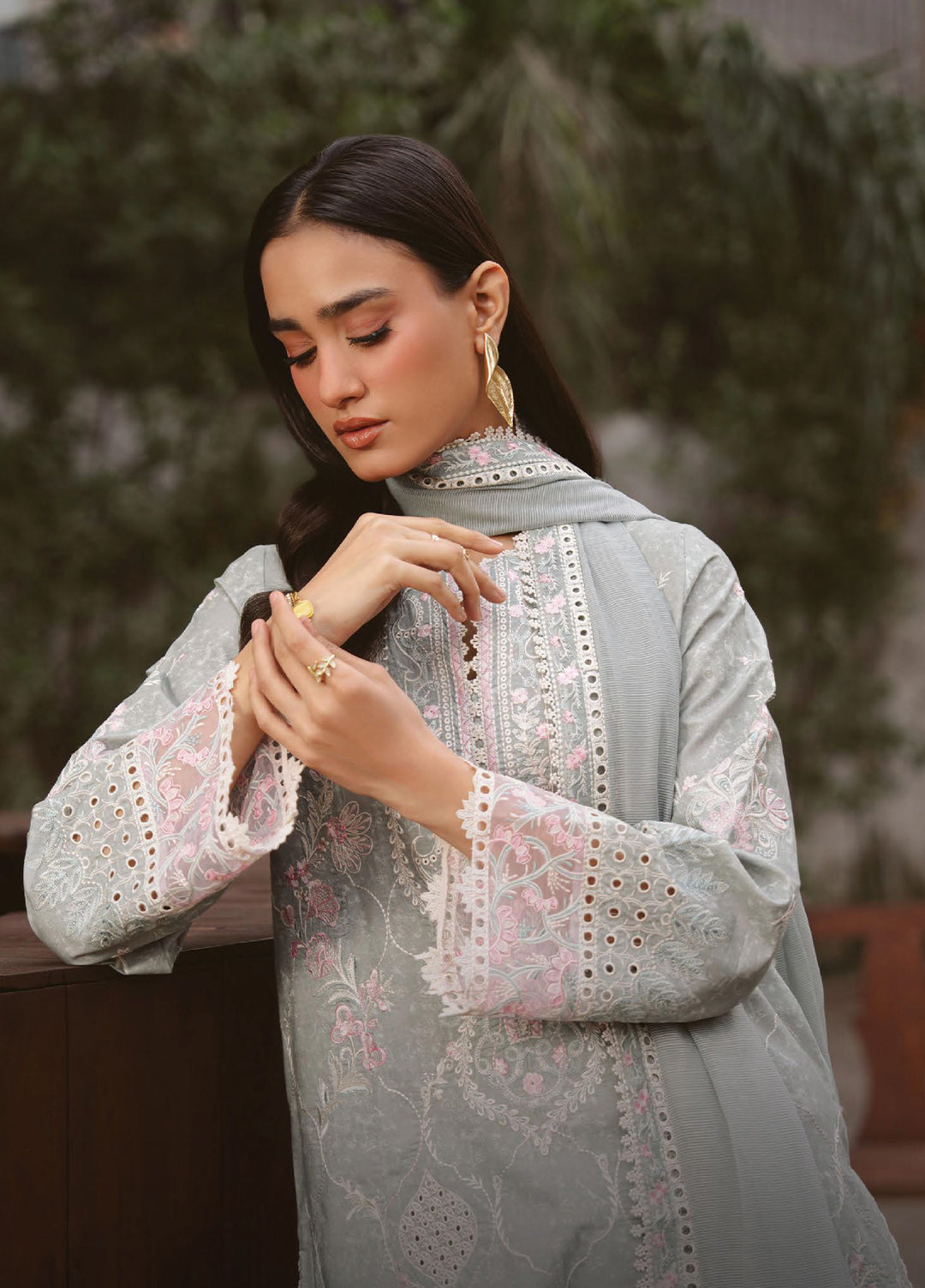 Serein by Ayzel Unstitched Embroidered Lawn 3 Piece Suit AAF26USL Lurelle - Eid Collection