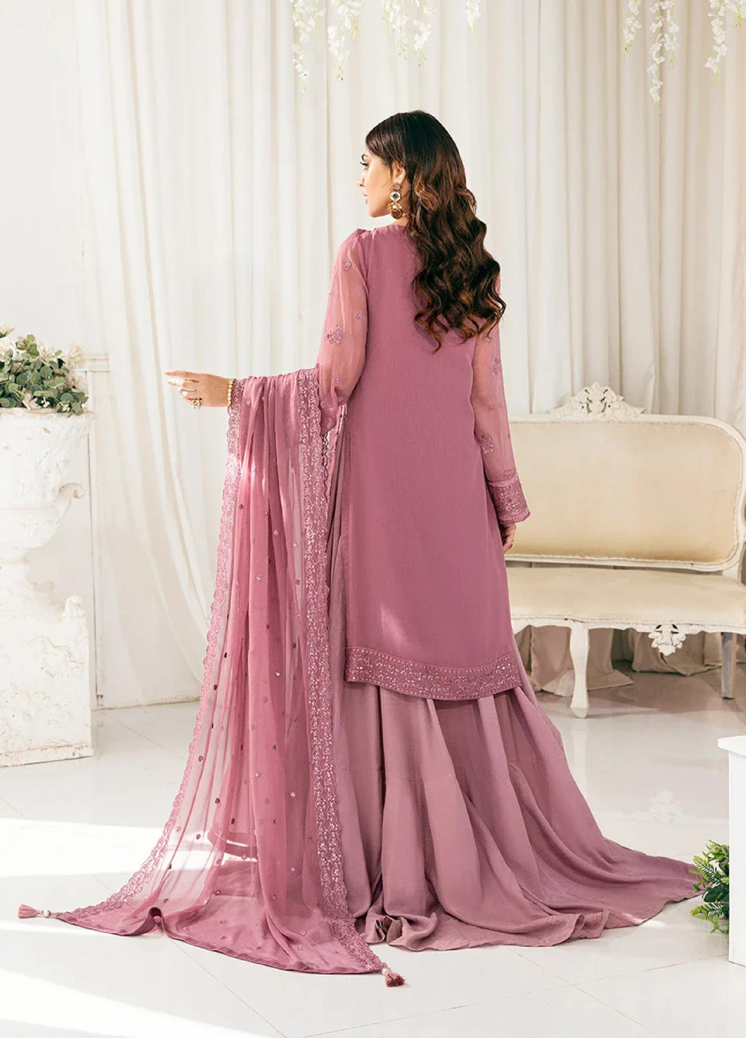 Signature by Salitex Embroidered Chiffon Suits Unstitched 3 Piece SUNS7CH029UT - Summer Collection