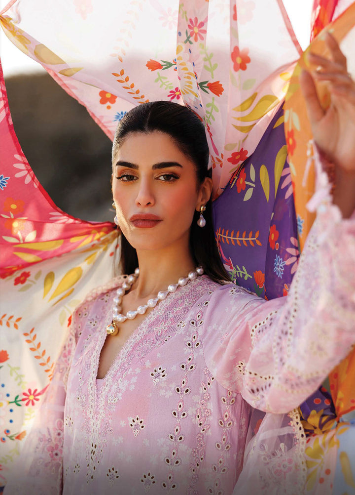 Sunlit Groove by Emaan Adeel Unstitched Embroidered Luxury Lawn 3 Pcs Suit EA26USG SUMMER SORBET - Summer Collection