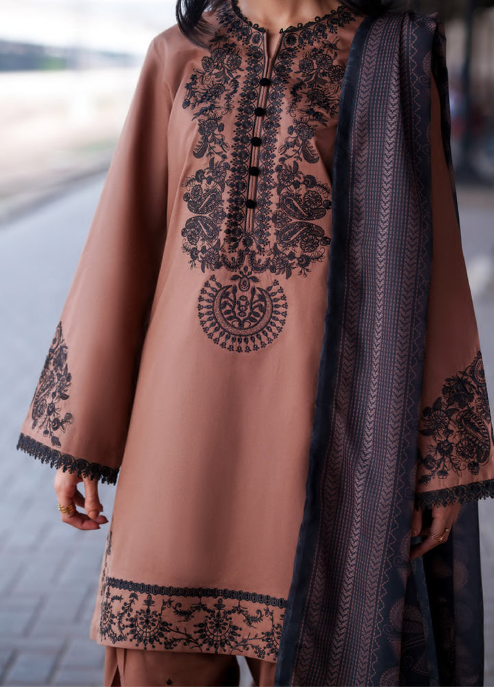 Safarnama by Casuallite RTW Embroidered Cotton Lawn 3 Piece CL26PSCL Ciara Earth - Eid Collection