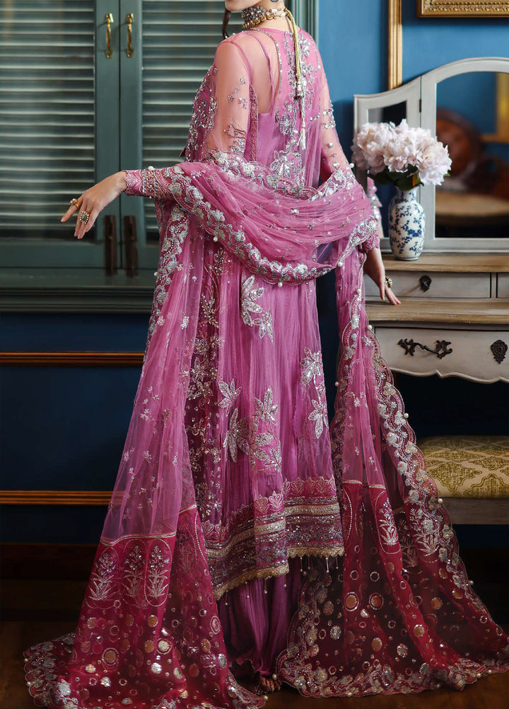 The Muse by Mushq Unstitched Net Embroidered Suits 3 Piece MU26TM Arwen - Wedding Collection