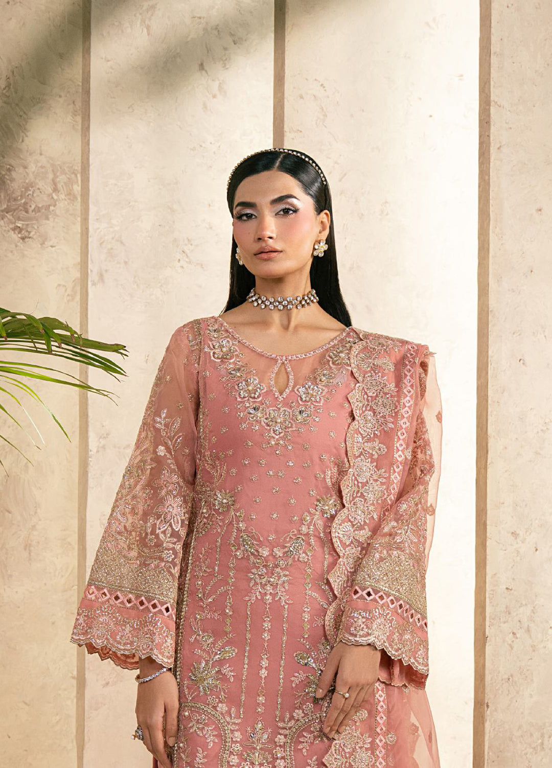Azira by Gulaal Unstitched Luxury Embroidered Organza 3 peice GL25AF LFU-03 Zafeera - Formals Collection