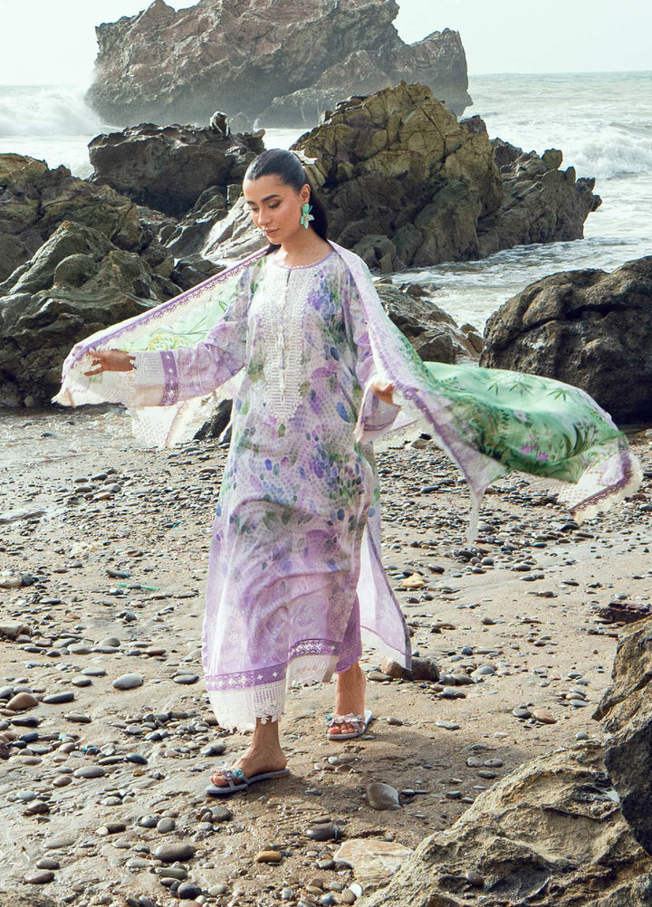 Gardenia by Nureh Unstitched Embroidered Lawn 3 Piece Suit NU26UGL NSG-200 - Summer Collection