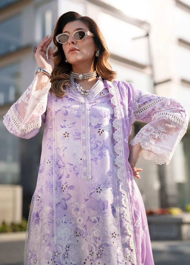 Broadway by Mahnur Unstitched Embroidered Lawn 3 Piece Suit MN26UB BW-009 - Summer Collection