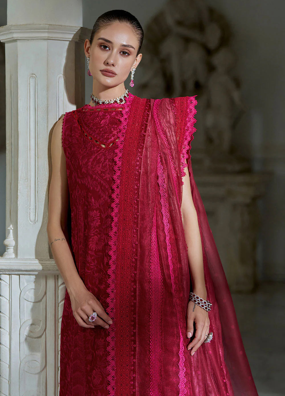 Sobia Nazir Unstitched Embroidered Luxury Lawn 3 Piece Suit SN26ULE D-09 B - Eid Collection