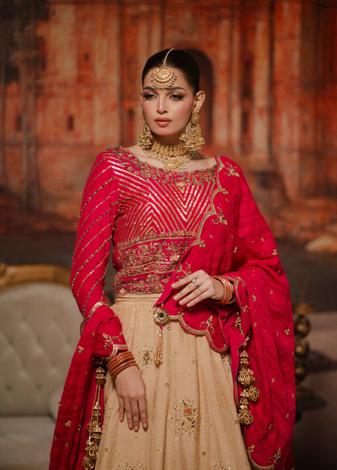 Lia by Miras Women Pret 3 Piece Embroidered Korean Rawsilk RIMZA - Festive Collection