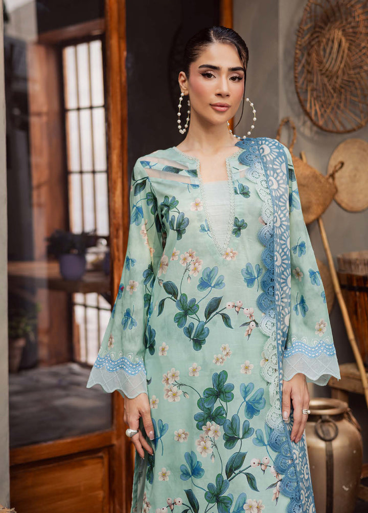 Signature Prints by Nureh Unstitched Printed Lawn 3 Piece Suit NU26USL SP-161 - Summer Collection