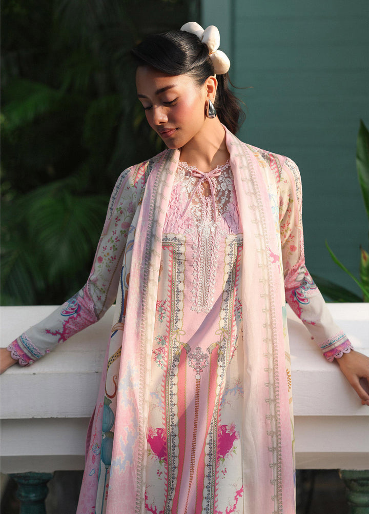 Q Prints by Qalamkar Unstitched Lawn Printed 3 Piece Suit QLK26QP Elara - Summer Collection