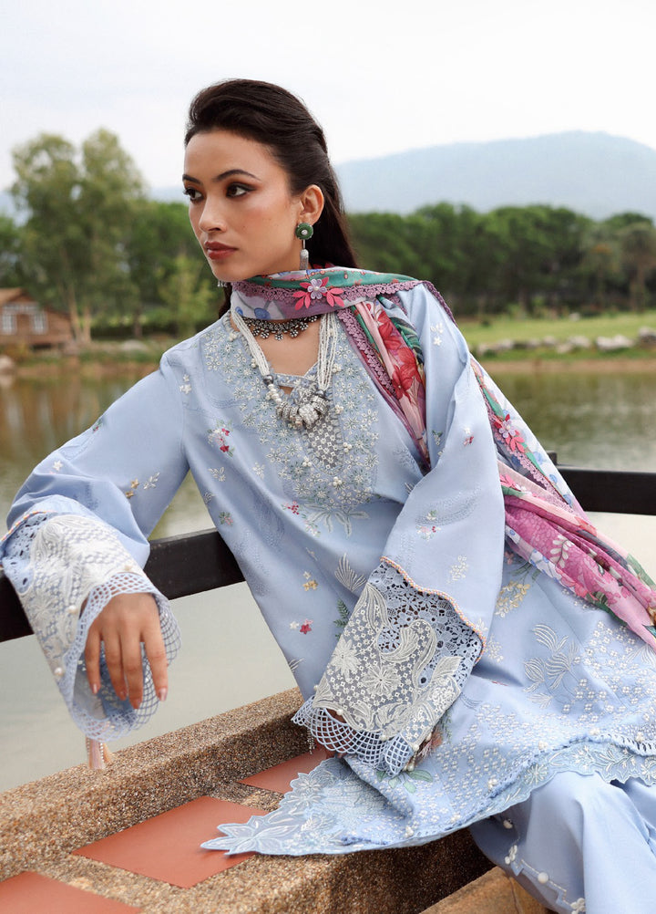 Lilas by Republic WomensWear Unstitched Embroidered Lawn 3 Piece Suit RW26ULL D-4B - Eid Collection