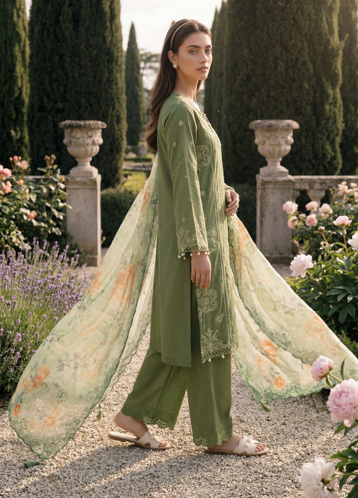 Zellbury Unstitched Embroidered Cotton 3 Piece Suit ZB26UCC WUS26E34090 - Casual Collection