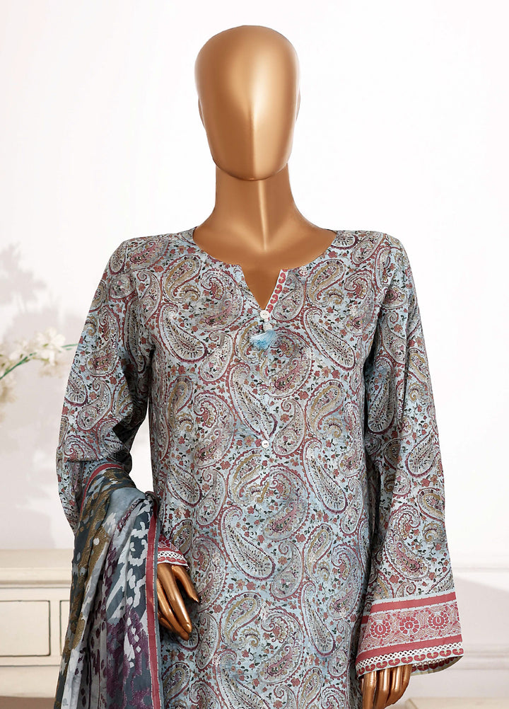Hz Textiles RTW Cutwork Kari Embroidered Lawn 3 Piece Suit HZ26ULC CPE-3P-011 - Summer Collection