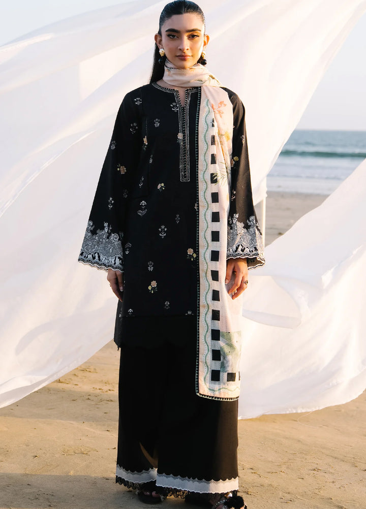 Afsanah by Seran Unstitched Embroidered Lawn 3 Piece Suit SN26UAVII D1-ESMA - Summer Collection