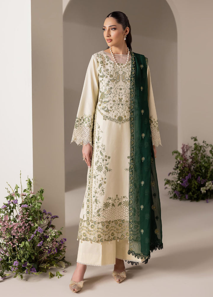 RajBari Exclusive Unstitched Embroidered Lawn 3 Piece Suit RB26UE D-5 - Summer Collection