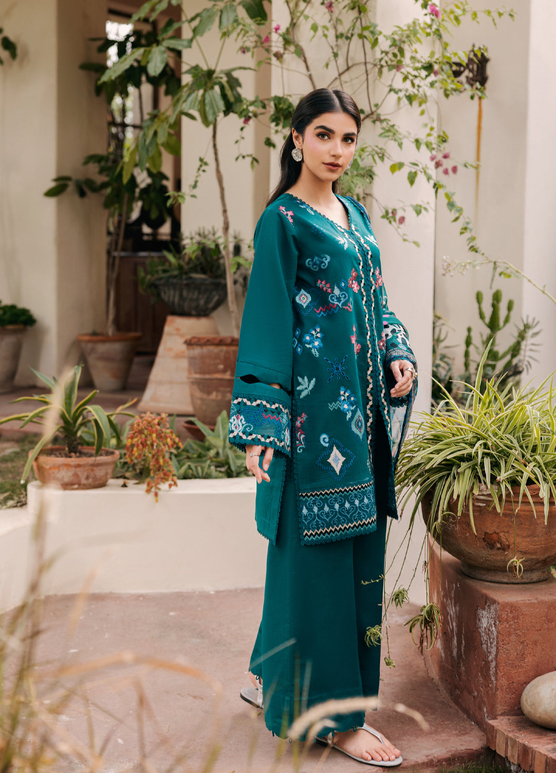 Zync by Florent Unstitched Embroidered Lawn 3 Piece Suit FL26ULZ FZ-3B - Lawn Collection