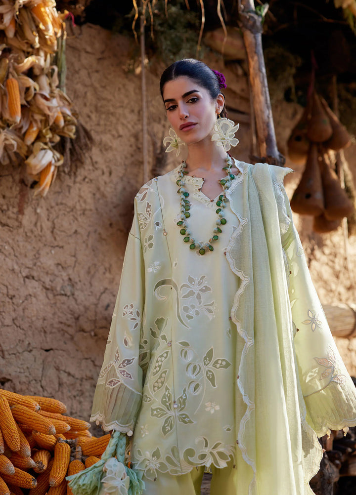 Meili by Zaha Unstitched Embroidered Lawn 3 Piece Suit ZK26UML ZL26-14B - Festive Collection