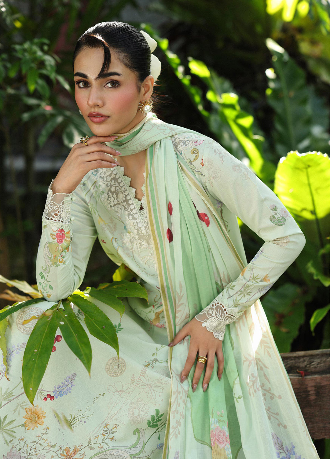 Q Prints by Qalamkar Unstitched Lawn Printed 3 Piece Suit QLK26QP Neve - Summer Collection