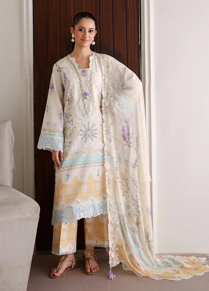Sunlit Tales by Roheenaz Unstitched Embroidered Lawn 3 Piece Suit RN26ULS Glowleaf RUNSS260707 - Lawn Collection