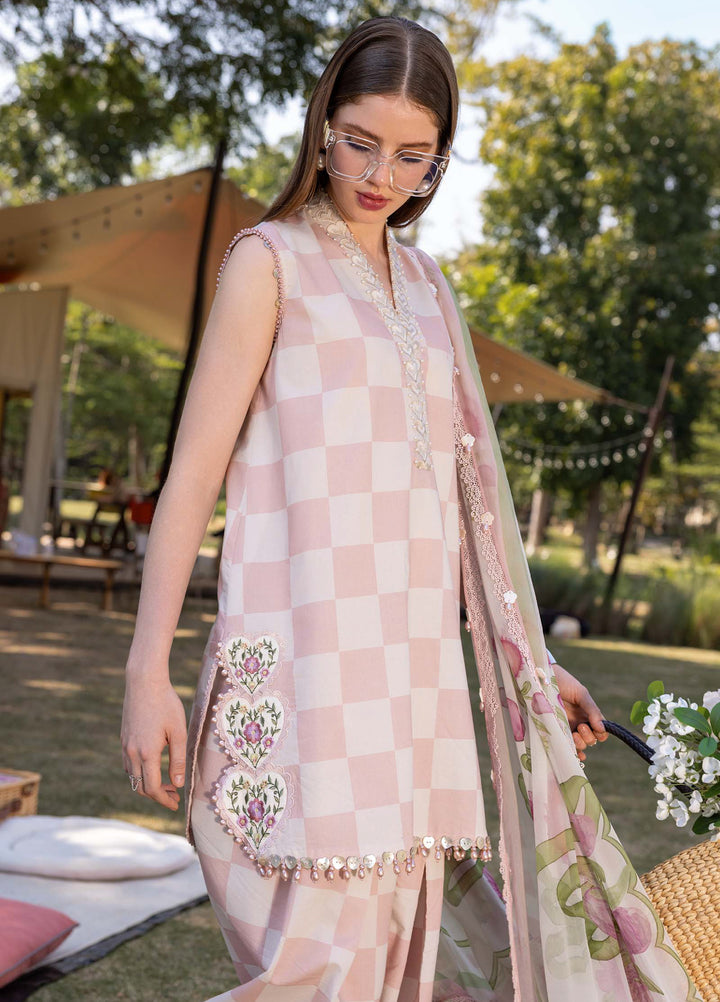 M Prints by Maria B Unstitched Printed Lawn 3 Piece Suit MB26UMP D-06 A - Summer Collection