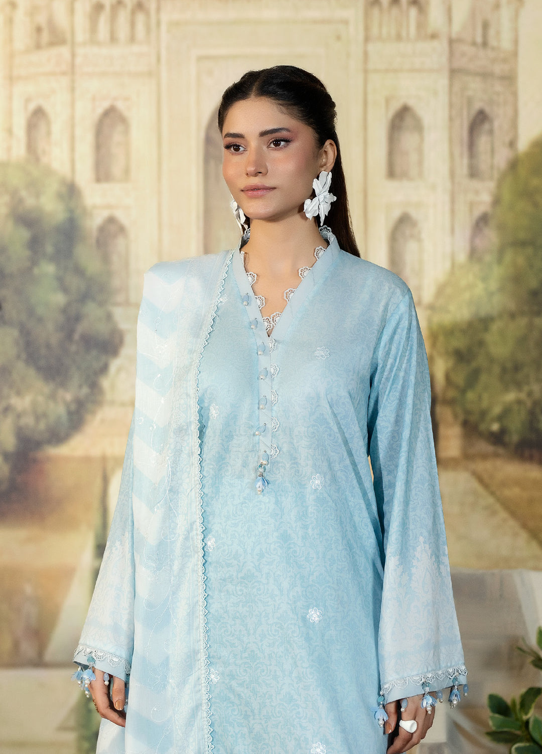 Regalia Textile Unstitched Embroidered Lawn 3 Piece Suit RG26EUS D-6 - Summer Collection