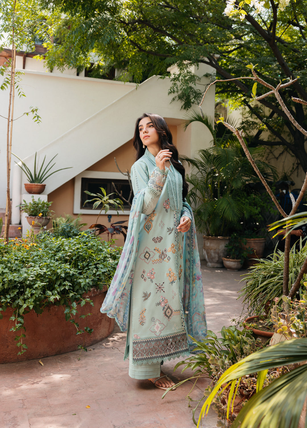 Zync by Florent Unstitched Embroidered Lawn 3 Piece Suit FL26ULZ FZ-3A - Lawn Collection