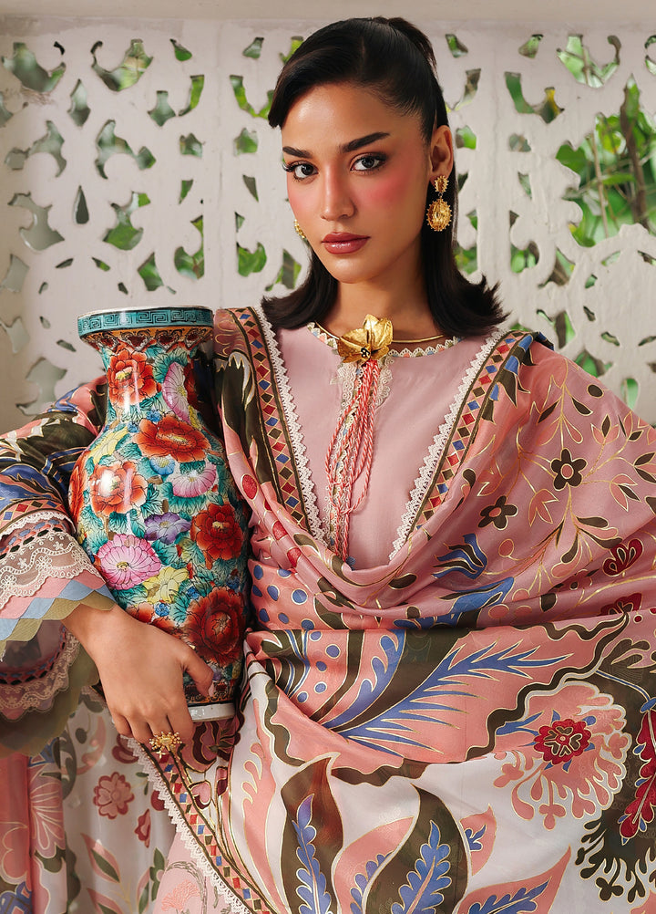 Lumina by Bin Ilyas Unstitched Embroidered Lawn 3 Piece Suit BI26UL L7 1A - Summer Collection