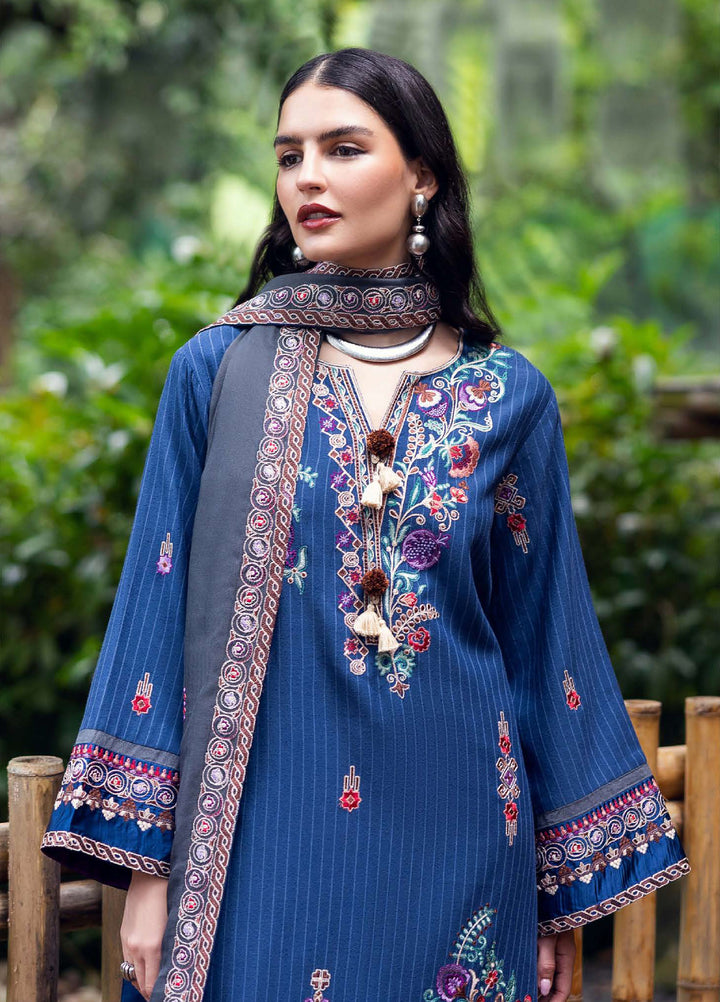 Symphony Hemline by Mushq Unstitched Karandi Embroidered 3 Piece MU25SK Granite Song - Winter Collection