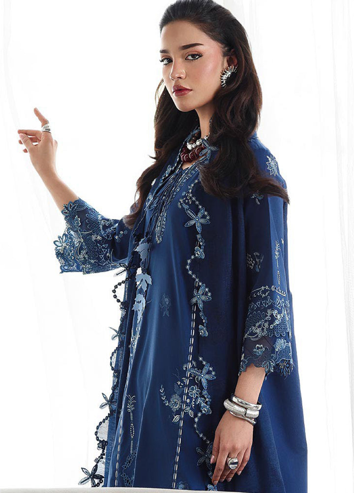 Q Line by Qalamkar Unstitched Embroidered Lawn 3 Piece Suit QLK26ULQ SORAI QKL-1  - Festive Collection