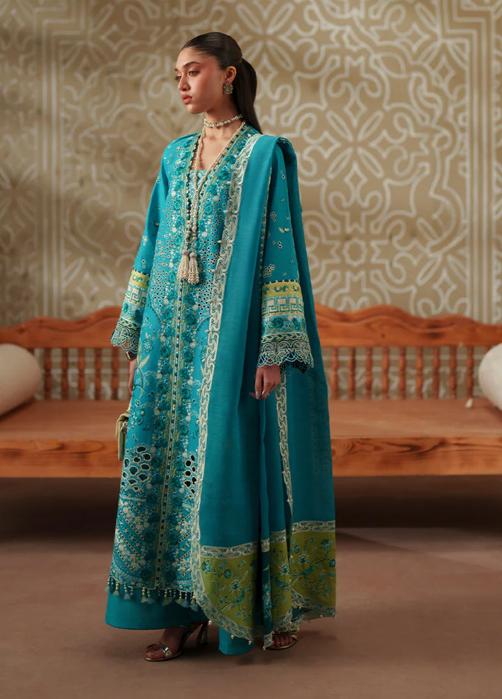Mashriq by Bin Ilyas Unstitched Embroidered Lawn 3 Piece Suit BI26UML D116B - Festive Collection