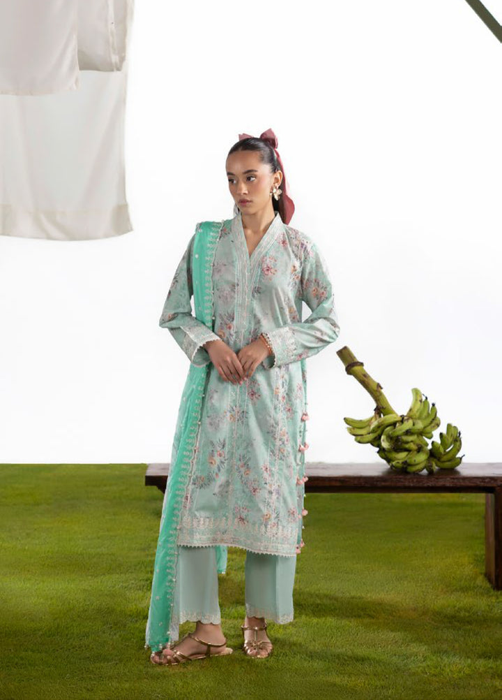 Bagheecha by Gul Ahmed Unstitched Embroidered Lawn 3 Piece Suit GA26ULB CL62319 - Casual Collection