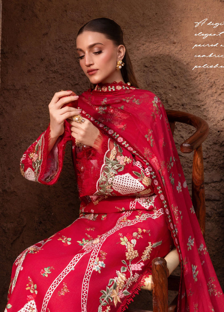 Saira Shakira Unstitched Embroidered Lawn 3 Piece Suit SSR26ULE SS-006A - Eid Collection