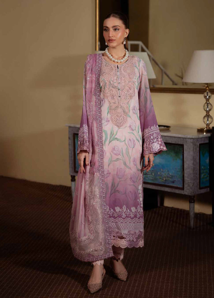 Maya by Nureh Unstitched Embroidered Swiss Lawn 3 Pcs Suit NU26UM NS-159 - Summer Collection