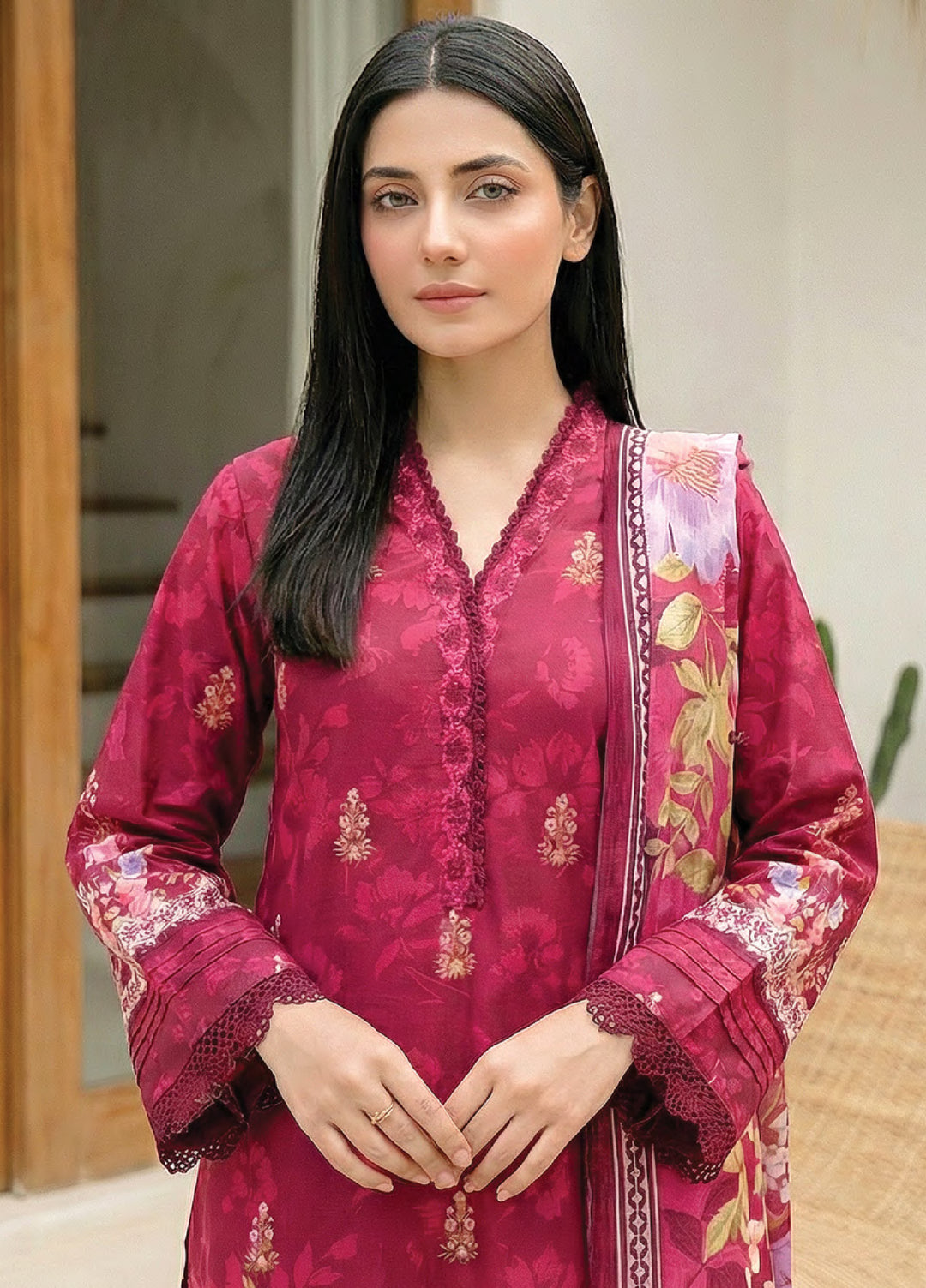 Summer Prints by Lakhany Unstitched Printed Lawn 3 Piece Suit LSM26USP LG-SG-0112 - Summer Collection