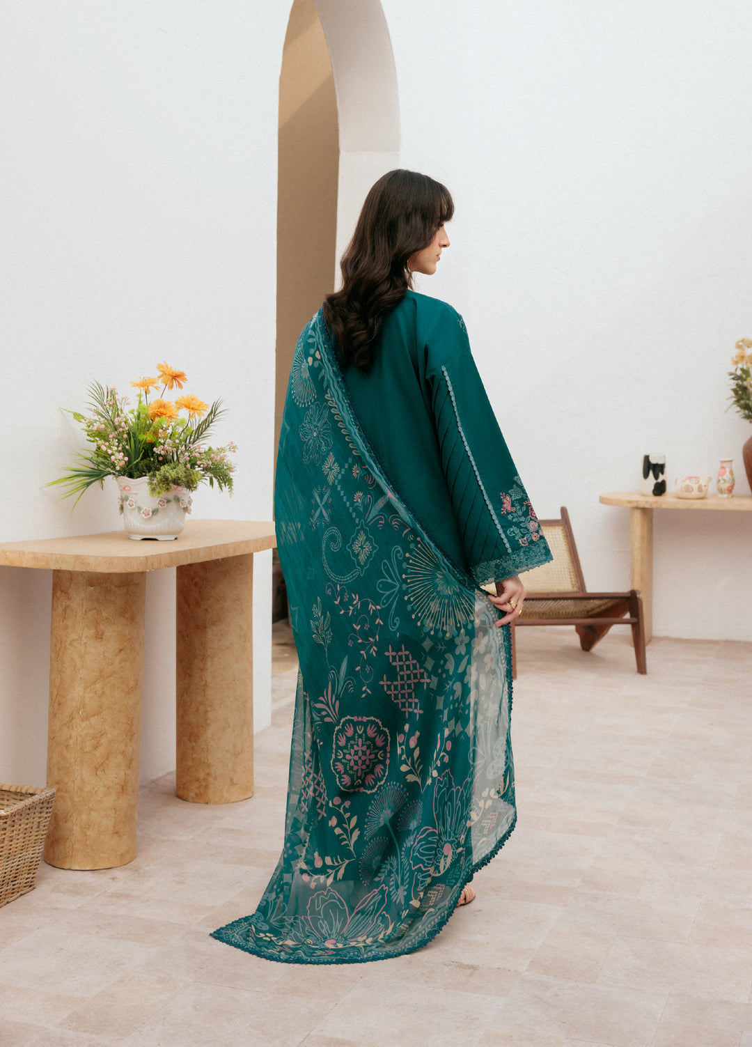 Zync by Florent Untitched Lawn Embroidered 3 Piece Suit FL26UZ FZ-1A - Summer Collection