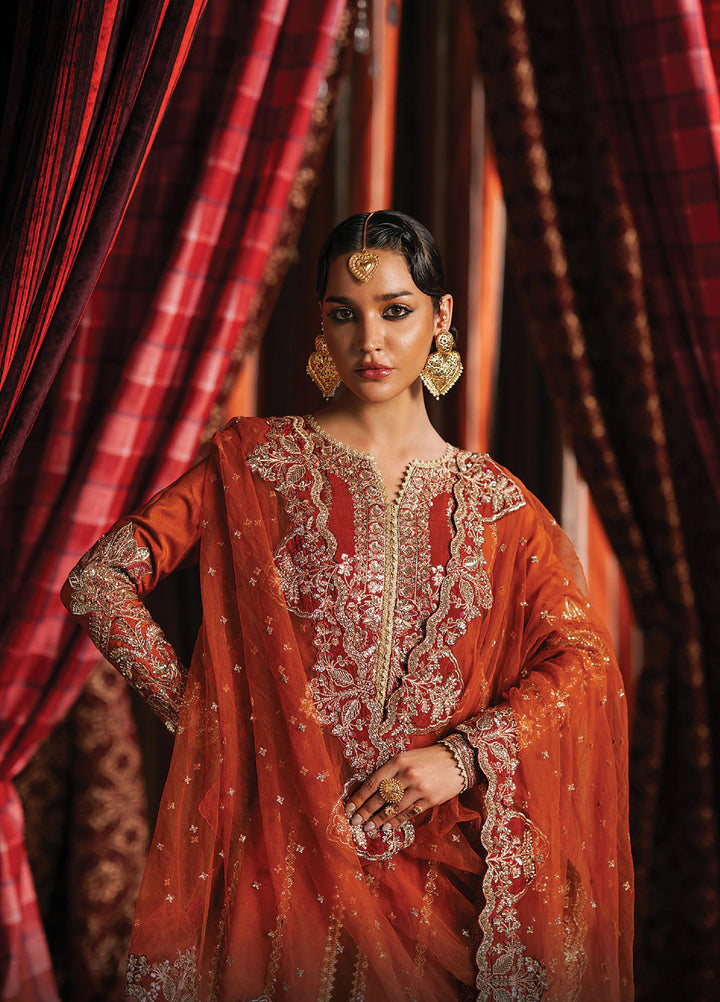 Divani by Afrozeh Unstitched Raw Silk Embroidered 3 Piece Suits AF25DS AS-25-04 Aafreen - Festive Collection