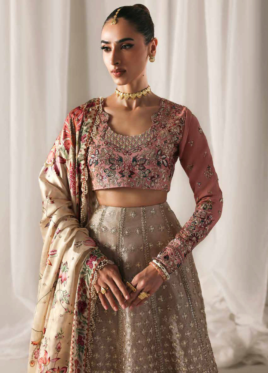 Serein Luxe by Emaan Adeel Unstitched Raw Silk Embroidered Suits 3 Piece EA25SL D-8 Soft Glimmer - Festive Collection