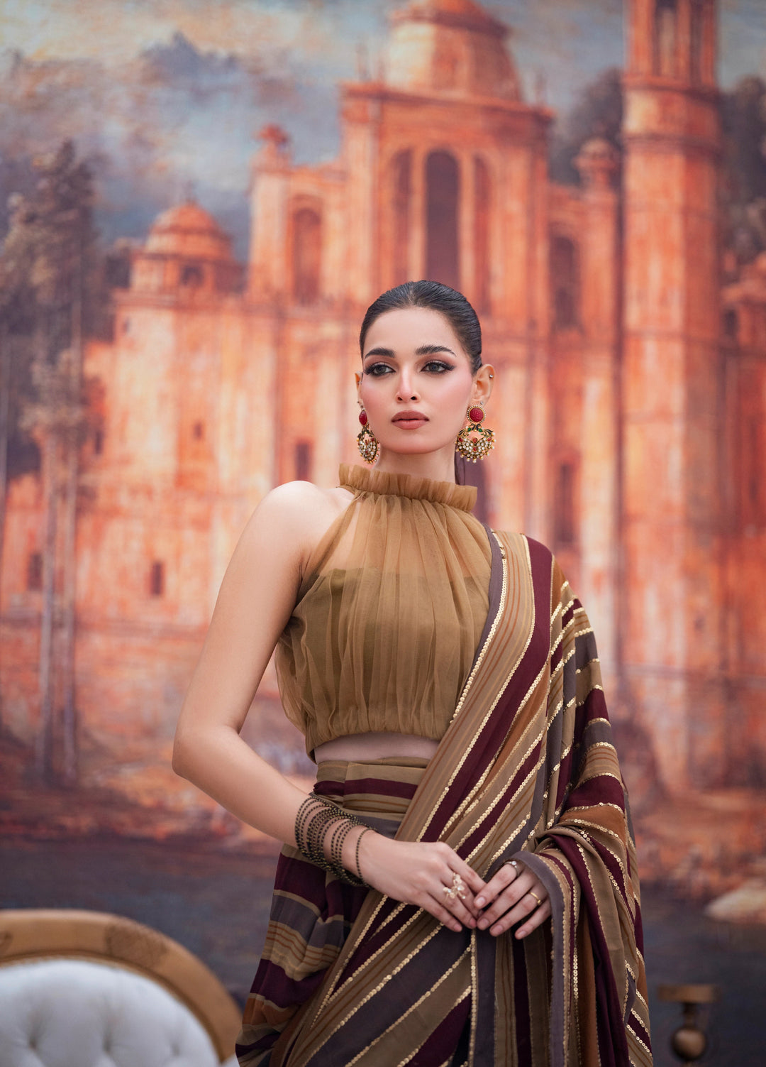 Lia by Miras Women Pret 3 Piece Embroidered Georgette Chiffon DALIA - Festive Collection