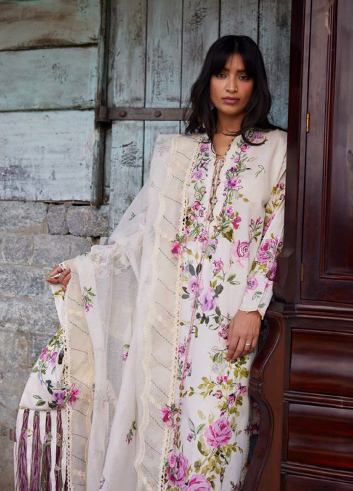 Meili by Zaha Unstitched Embroidered Lawn 3 Piece Suit ZK26UML ZL26-11B - Festive Collection