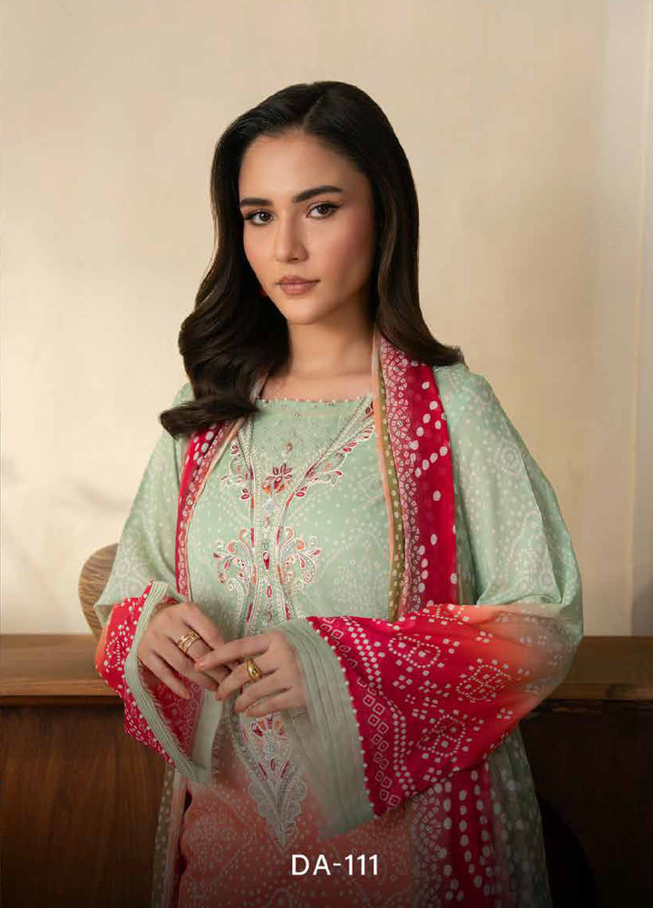Daria Chunri by Nureh Unstitched Embroidered Lawn 3 Piece Suit NU26UDC DA-111 - Casual Collection