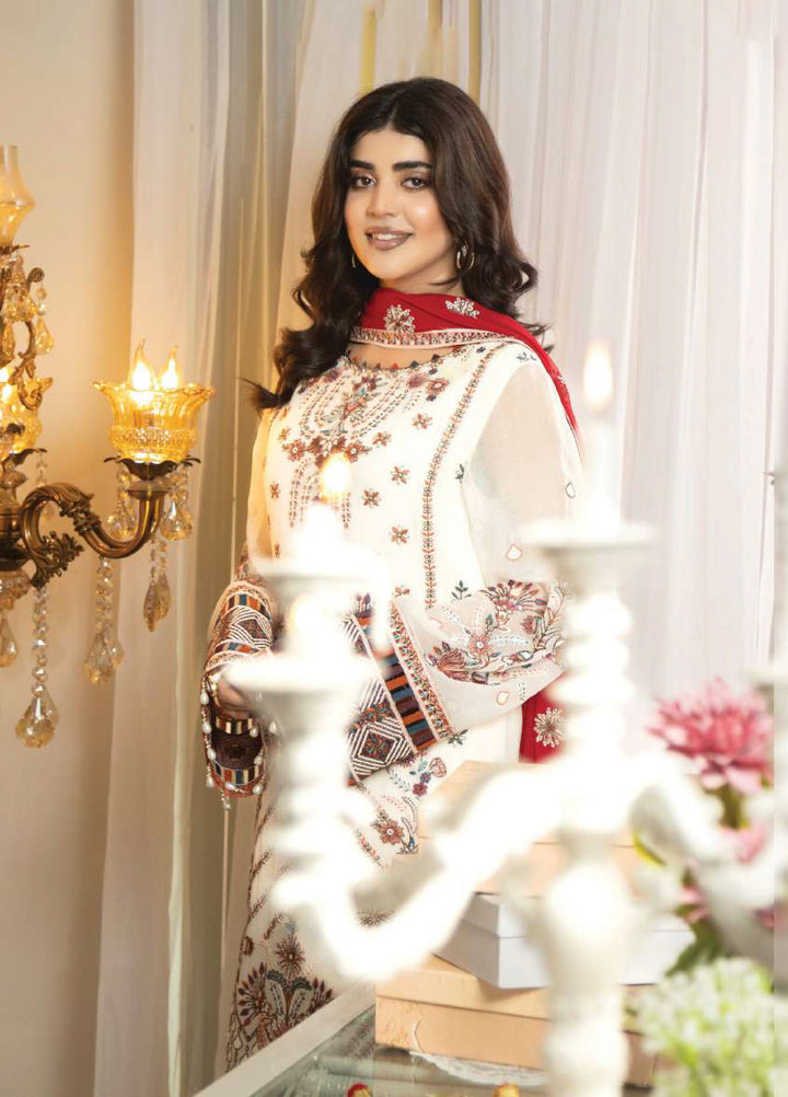 Shagun by Imrozia Premium Women 3 Piece Chiffon Suit M-108 Zerine - Festive Collection