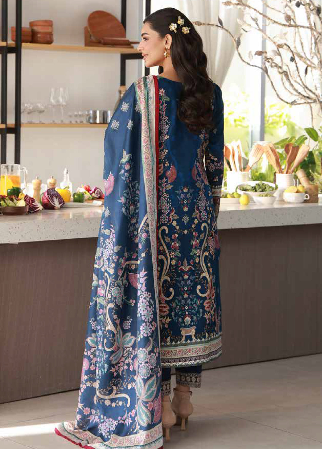 Delia by Gulaal Unstitched Embroidered Lawn 3 Piece Suit GL26UD D-10 Onyxa - Summer Collection