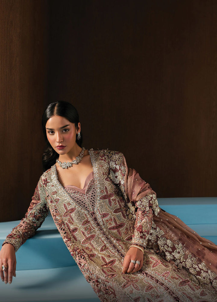 Hayat by Afrozeh Unstitched Zari Embroidered Suits 3 Piece AF25HU AFH-25-09 ZARHEL - Festive Collection