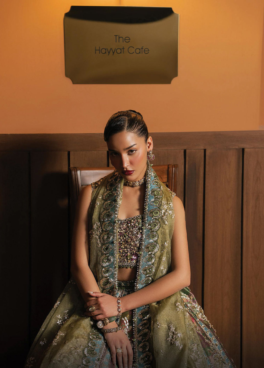 Hayat by Afrozeh Unstitched Zari Embroidered Suits 3 Piece AF25HU AFH-25-10 MAHSIL - Festive Collection