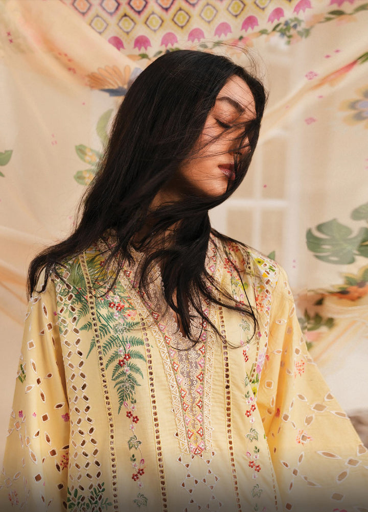 Florette by Afrozeh Unstitched Embroidered Lawn 3 Piece Suit AF26UFL D-07 EIRA - Festive Collection