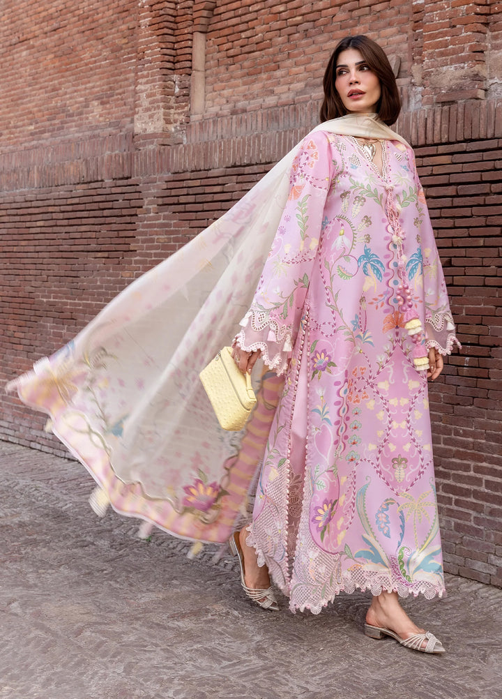Flow by Crimson Unstitched Embroidered Lawn 3 Piece Suit CR26UFL D6 A-Candy - Festive Collection